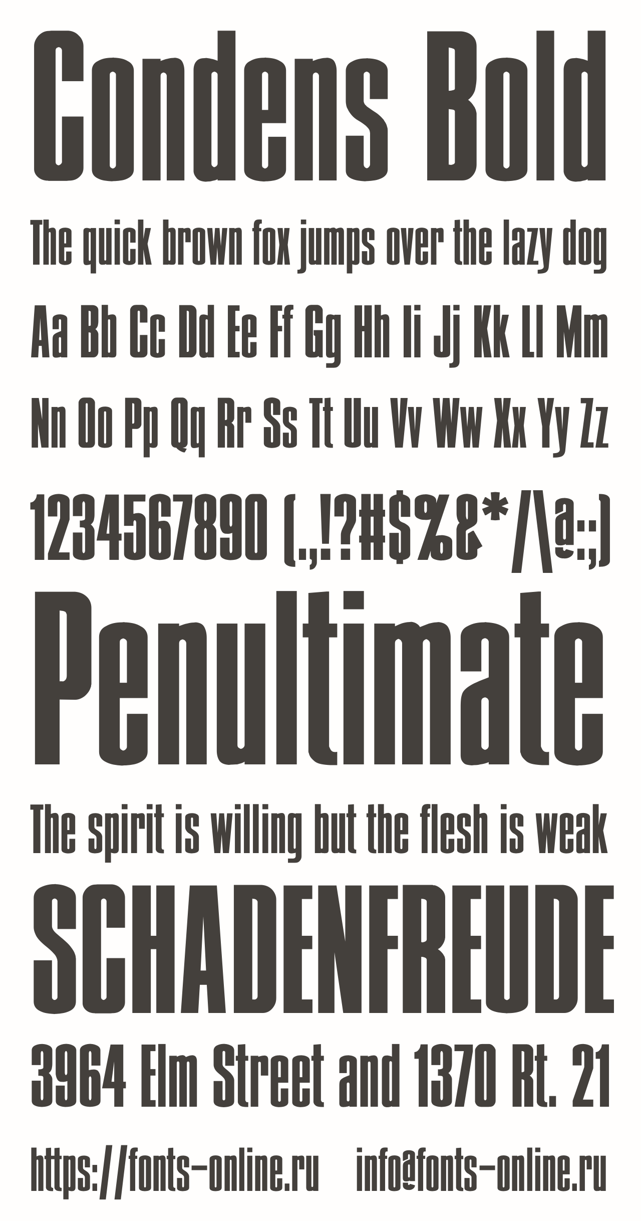 Condens Bold Free Font Download